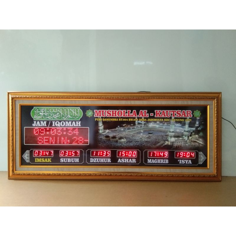 jam masjid 7segmend + alarm iqomah