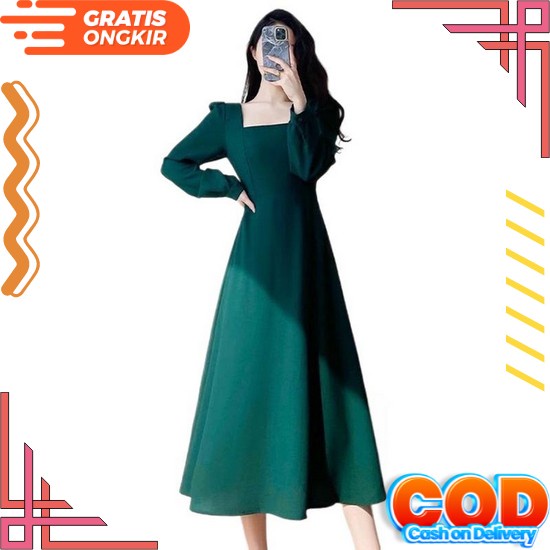Dress Midi Brukat Lace Wanita Terbaru | Dress Pendek Style Korea | Casual Dress Tulle Elegant Mewah 
