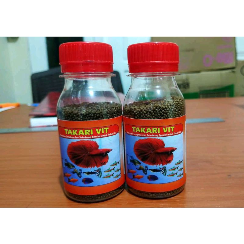 Takari vit pakan ikan cupang aquascape aquarium