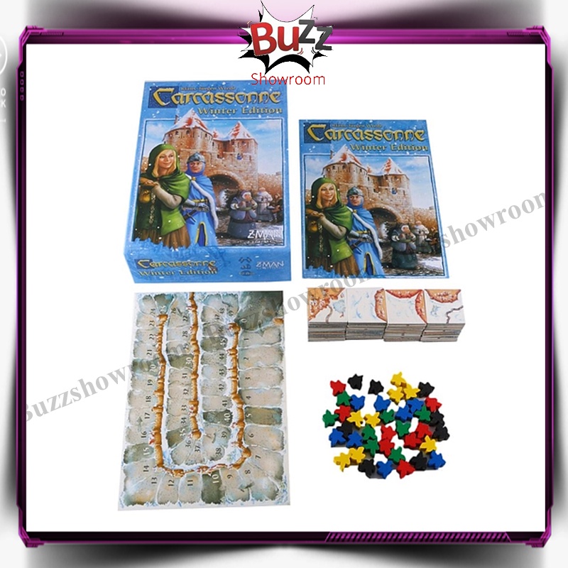 Carcassonne Winter Edition Board Games Card Game