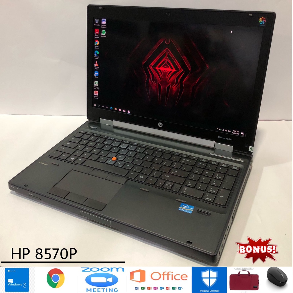Laptop Hp EliteBook 8570w  Intel Core i7 Ram 8GB HDD 500GB