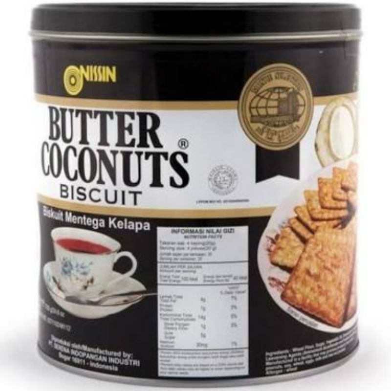 

Nissin biscuit butter coconut biskuit kelapa kaleng 650 gram