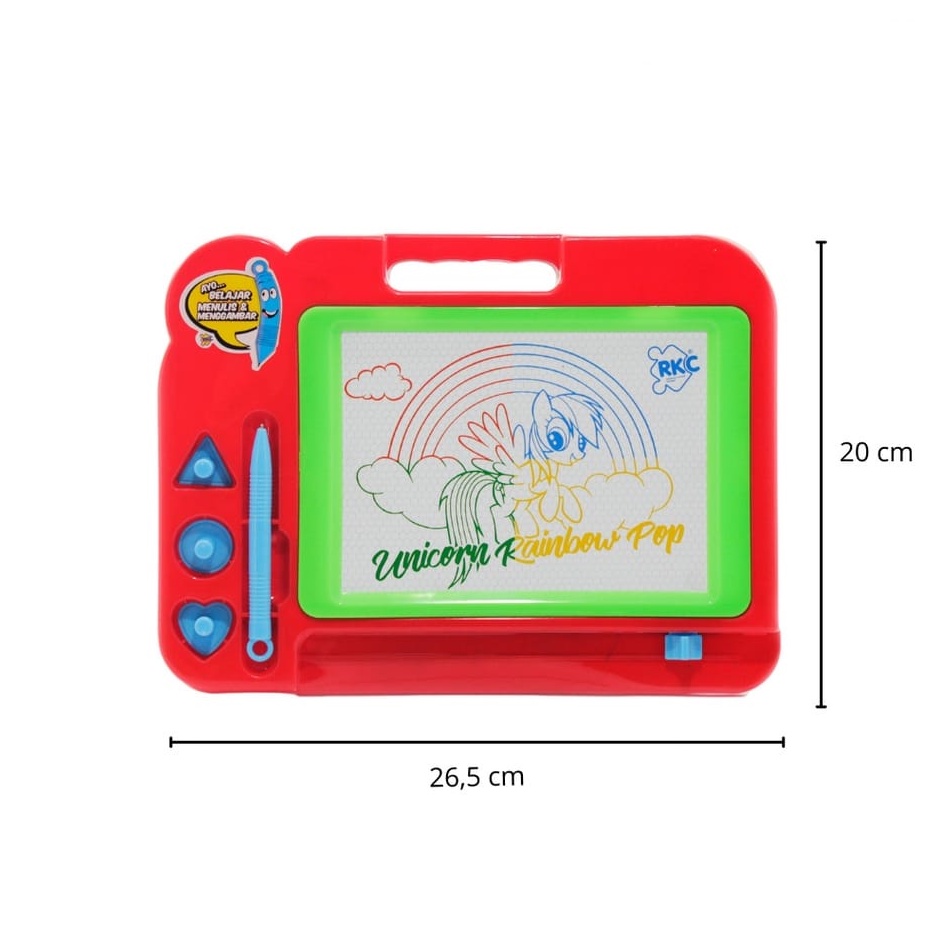 ( NEW) MAINAN  DRAWING BOARD MAGNETIC EDUKASI SPIDOL / PAPAN TULIS ANAK MAGNET PAPAN TULIS HAPUS TERMURAH