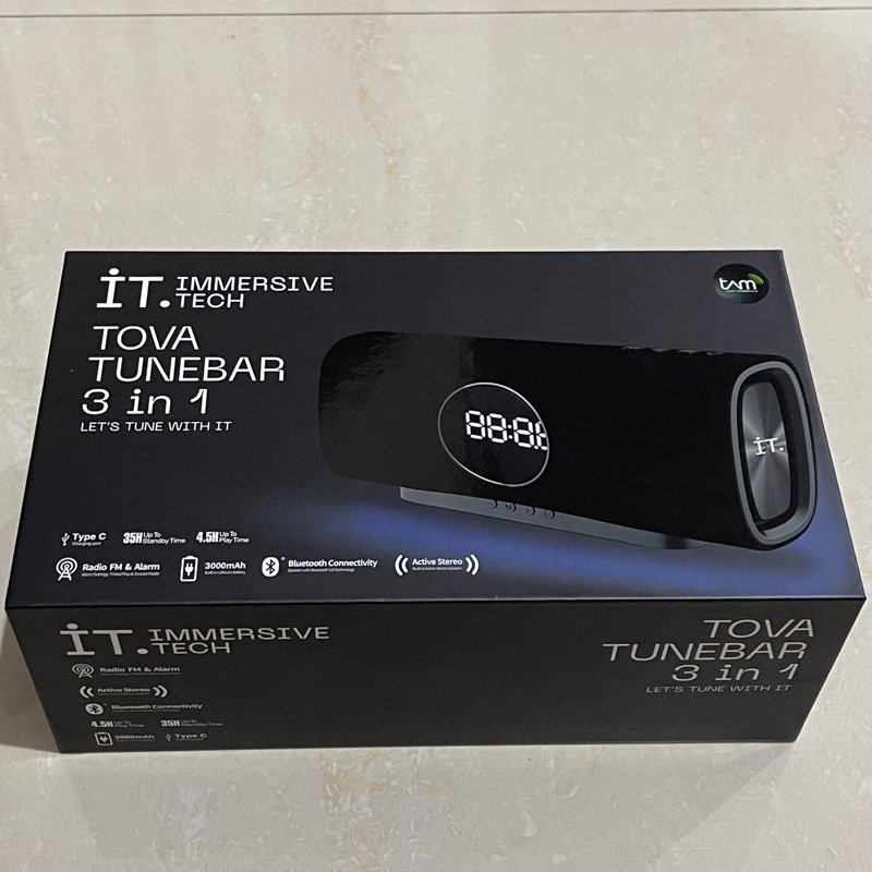 IT Immersive Tech TOVA TUNEBAR 3in1 Bluetooth Speaker