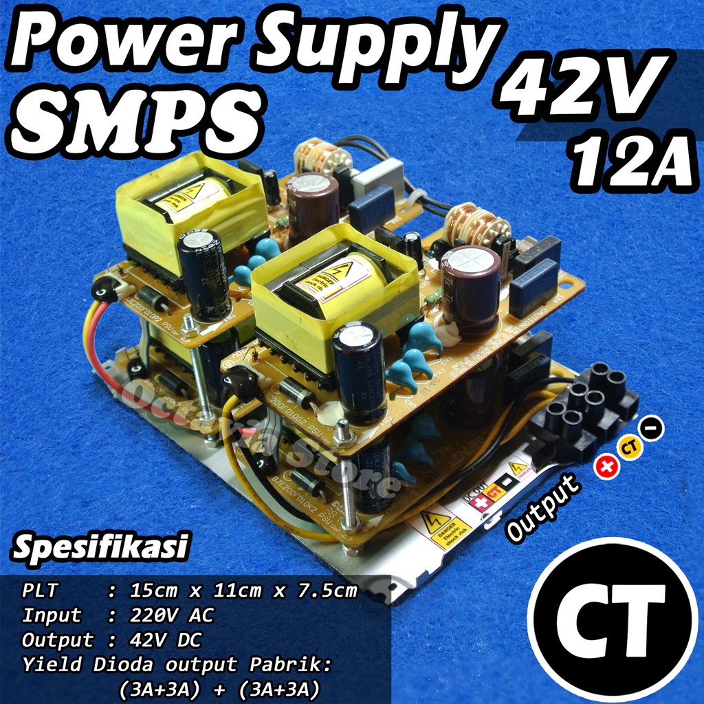 SMPS Power Supply 45V,  42V,  24A, 18A, 12A CT