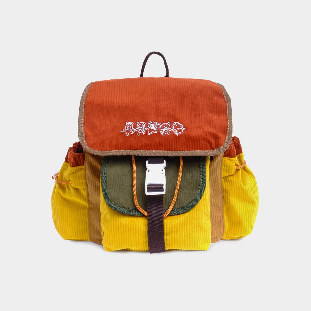 CRSL Mini Gravel Tas Ransel Mini Corduroy untuk Traveling Kampus Sekolah | Backpack Kecil Serbaguna 