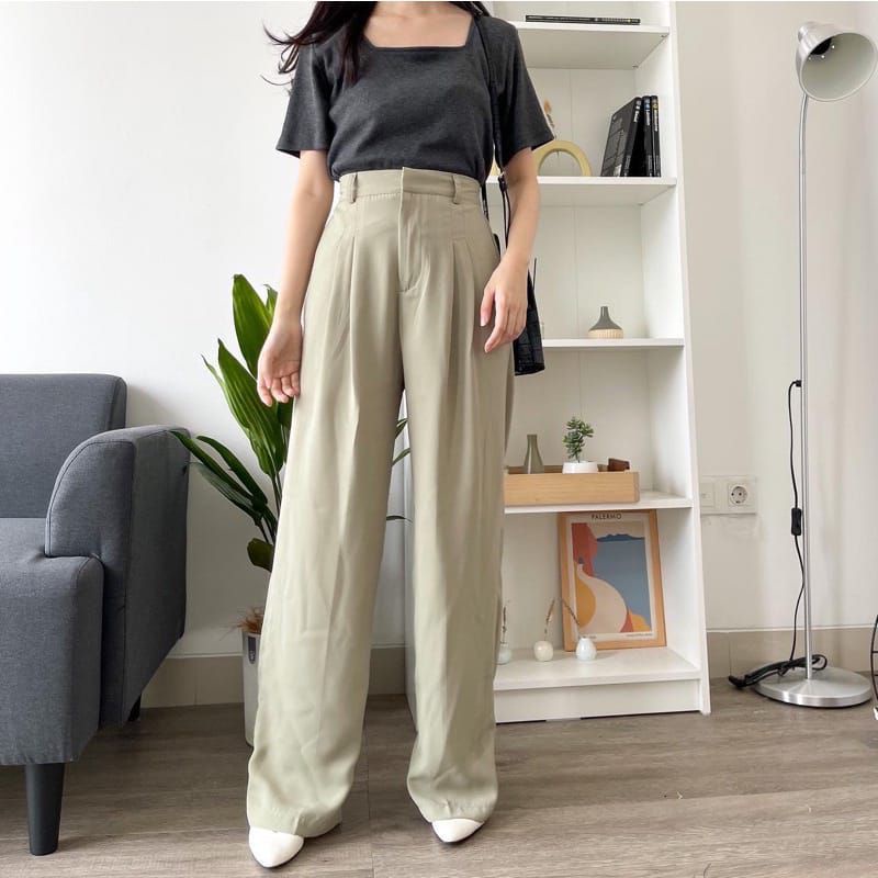 CELANA KULOT ANTI KUSUT - LOOSE PANTS TROUSER- CELANA KERJA