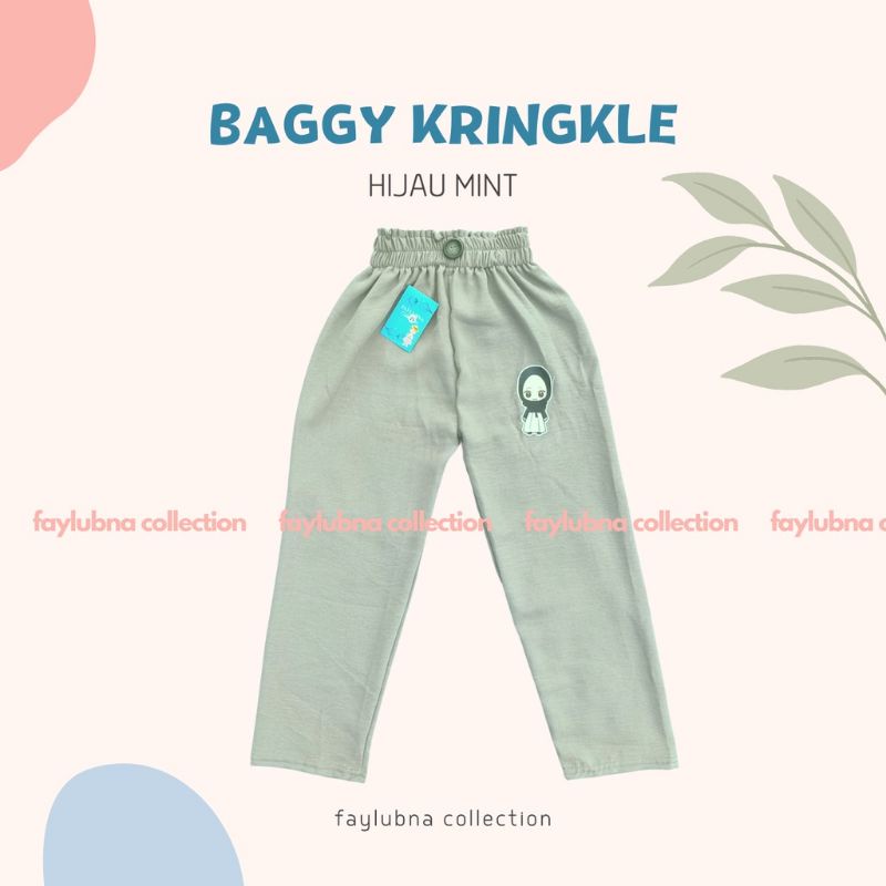 CELANA BAGGY CRINKLE ANAK 4-9 TAHUN / BAGGY CRINKLE ANAK TERBARU