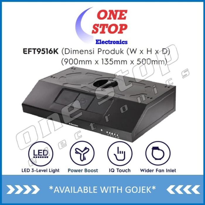 SALE ELECTROLUX EFT9516K / EFT 9516 K Cooker Hood Slimline 90cm