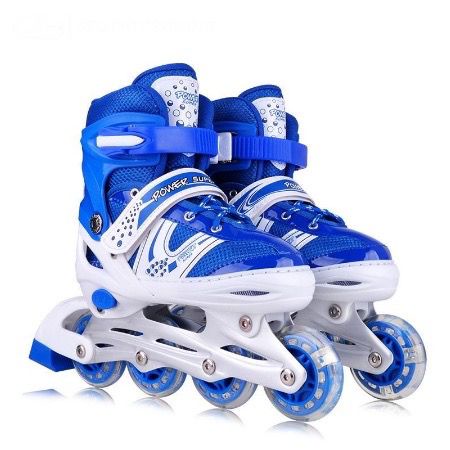 Sepatu Roda Inline Skate POWER SUPERB Size S M FREE KUNCI