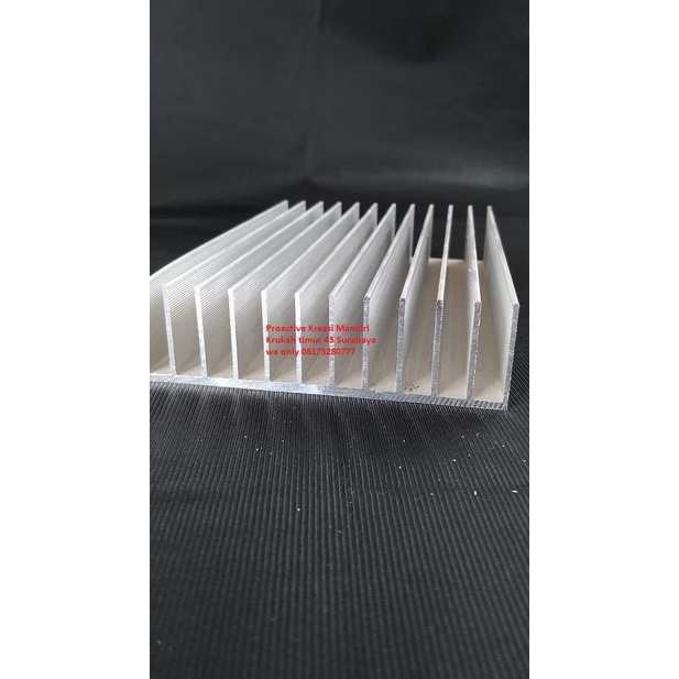 Pendingin power sanken p 40cm type 12 sirip Heatsink aluminium