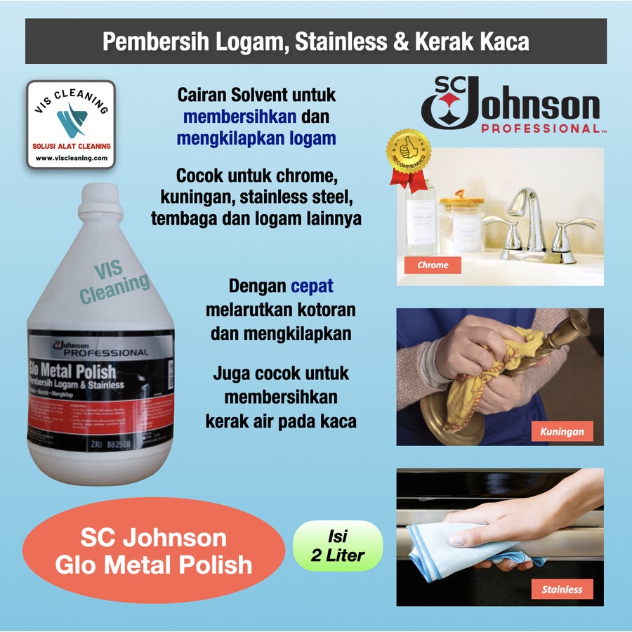 SC Johnson Glo Metal Polish - Pembersih Logam &amp; Stainless yang Ampuh Rp199.000