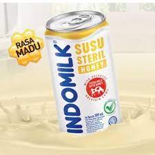 Indomilk Susu Steril Plain / Honey Kaleng 189 ML