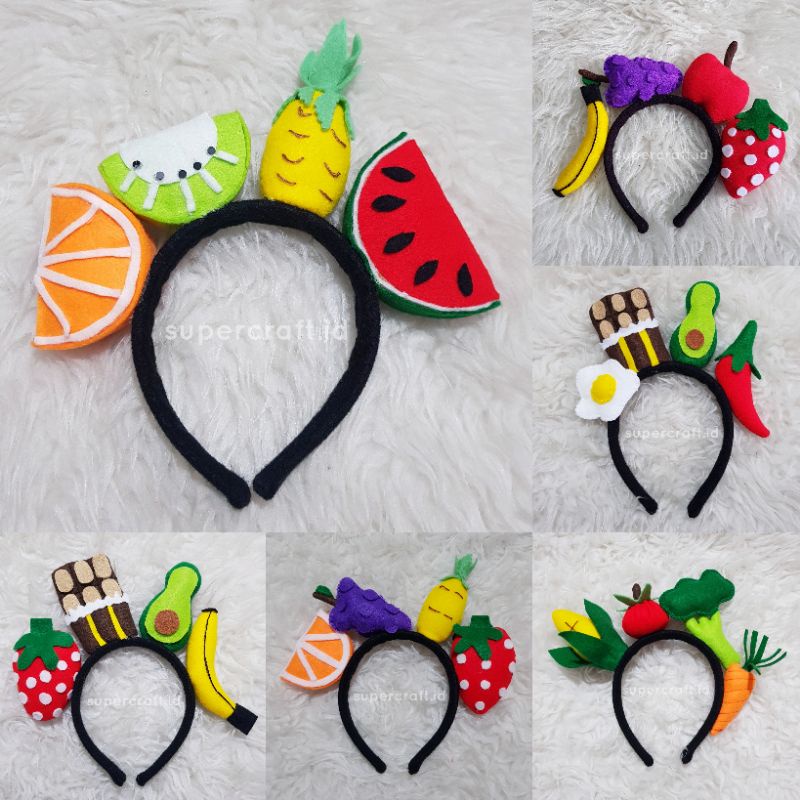 Bando Buah Jeruk Kiwi Nanas Semangka Kostum Aneka Buah Fruit