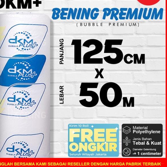 

Buble Wrap Bening Biru Murah Premium 125CM x 50M (OJOL)