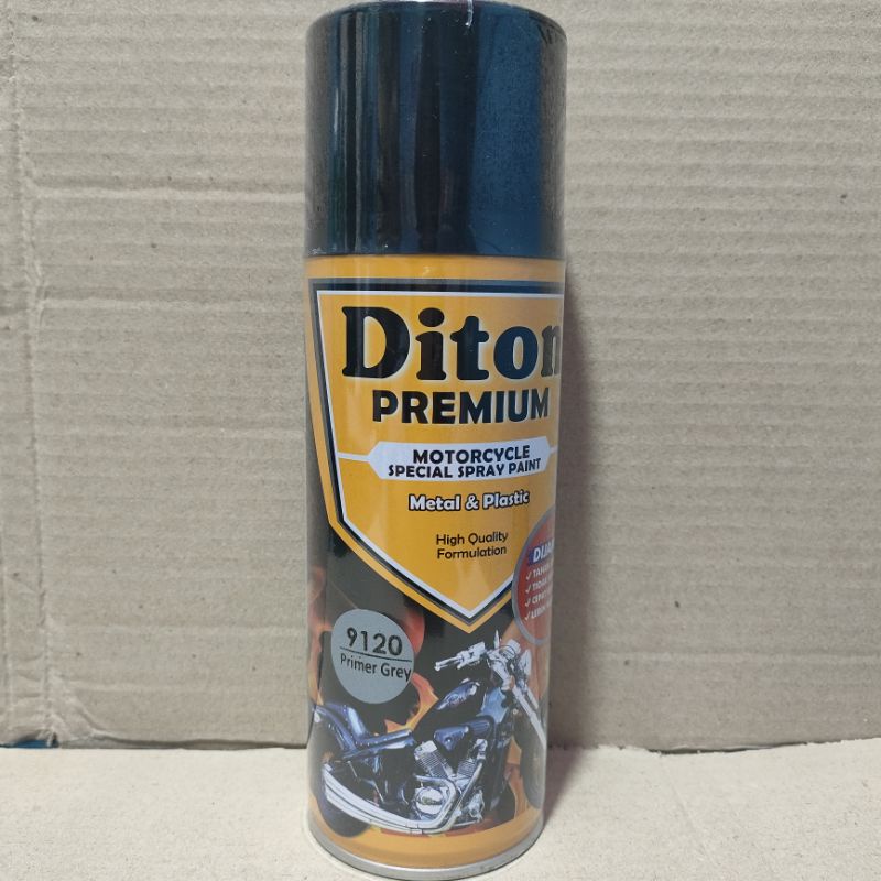 Pilok Cat Diton Premium Paket Lengkap 3 Kaleng Midnight Blue Biru Gelap V9484 Primer Grey 9120 Clear Gloss 9128 400cc Pilok Paketan Cat Semprot Special Spray Paint