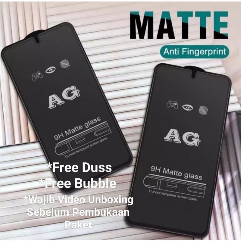 Tempered Matte Glass Full 10D Anti Minyak Infinix Hot 8 Lite Hot 9 Pro Hot 10 Lite Hot 10S Hot 10S NFC Hot 10T