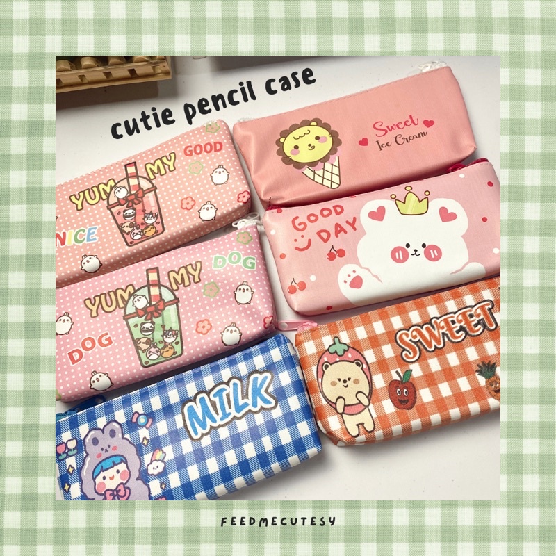 

cutie pencil case | Feedmecutesy | atk alat tulis lucu anak import
