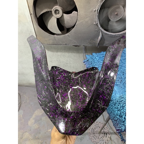 garnish / dasi depan pcx 150 lokal dan pcx 160 karbon kevlar/catbon forged bebas request
