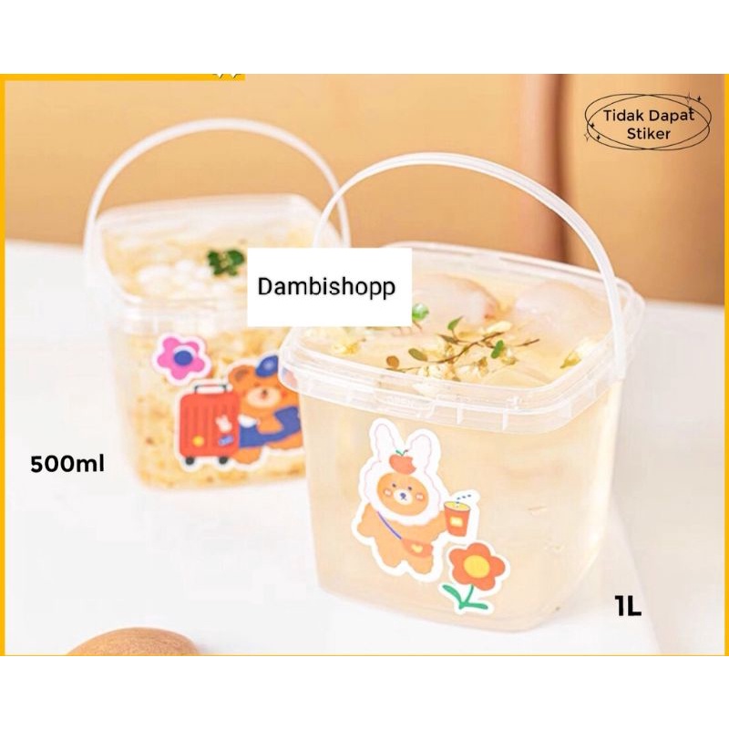 BOX DESSERT / CUP MAKANAN / TOPLES DESSERT/CUP EMBER - KOTAK