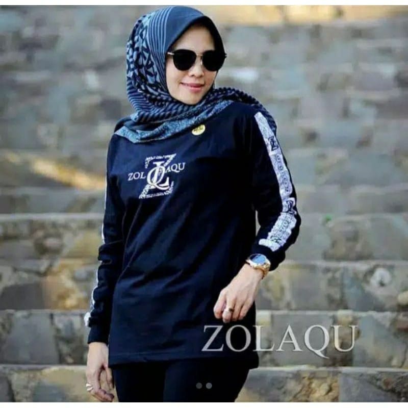 kaos zolaqu (02) baju kaos atasan zolaqu zolaku jolaku jolaqu senam olahraga original ori premium terbaru 2023 zumba gowes lengan panjang