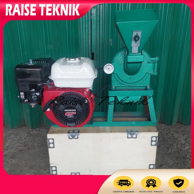 MESIN GILING TEPUNG BERAS FFC 15 + MESIN HONDA GP 160 5.5HP