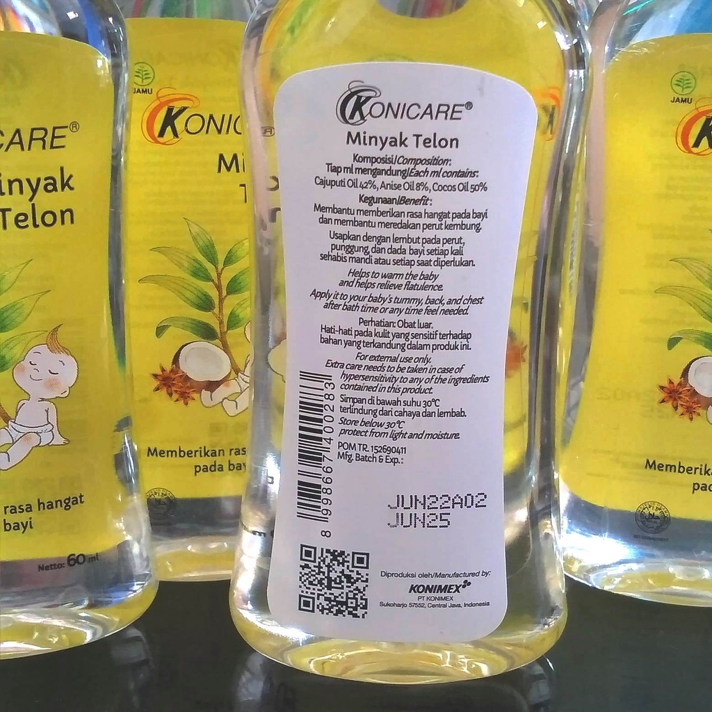 KONICARE MINYAK TELON 60 ML biasa telon konicare