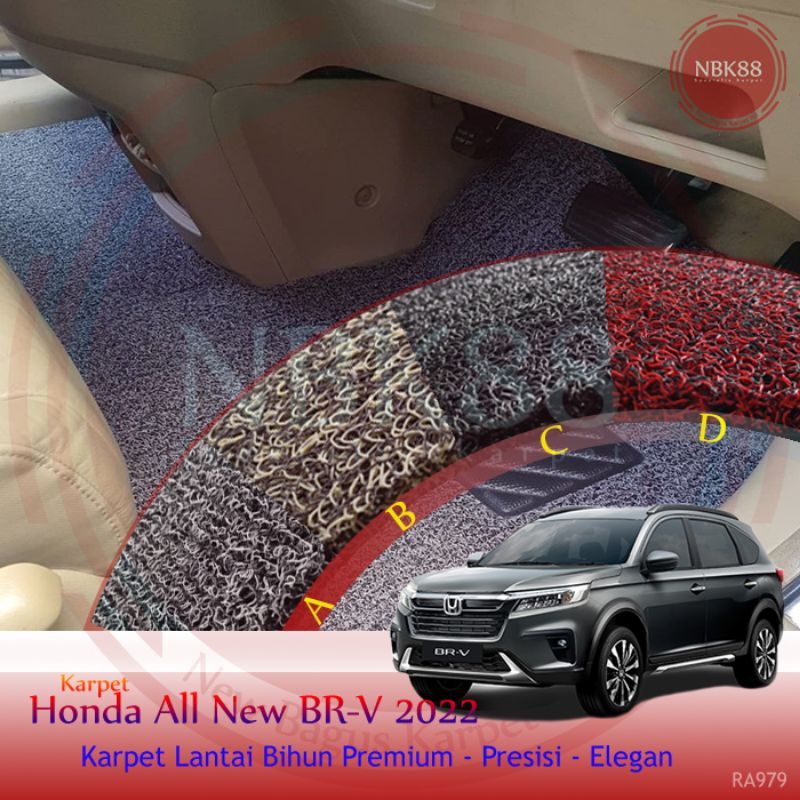 Jual Karpet Mobil All New Honda Brv Dua Baris Mie Bihun Premium Warna Shopee Indonesia