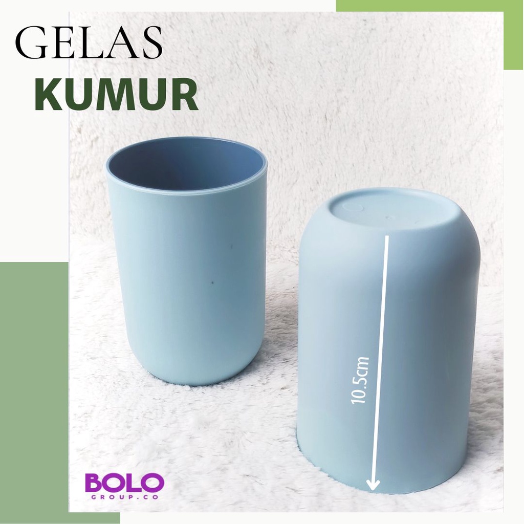 Gelas kumur kamar mandi dan tempat sikat gigi dan odol