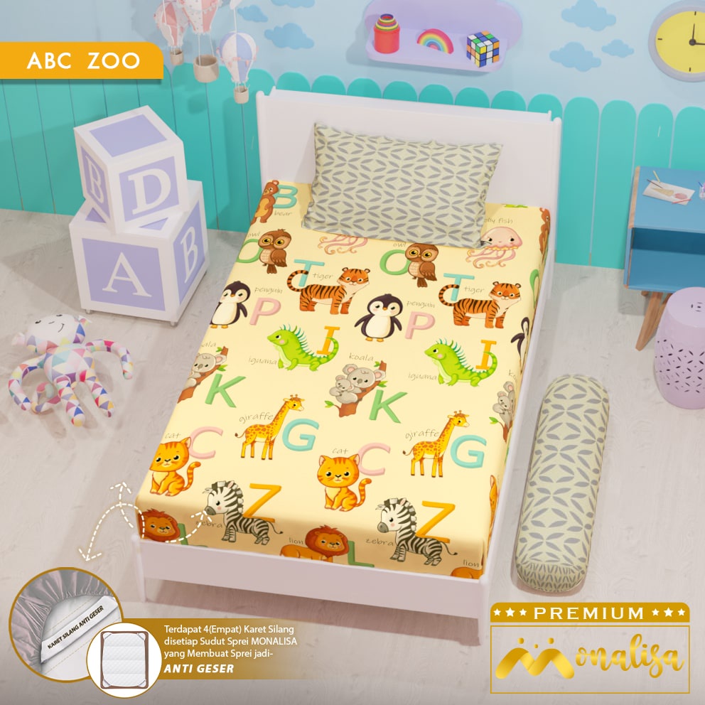 Monalisa Premium Sprei Uk 90/100/120 - ABC Zoo