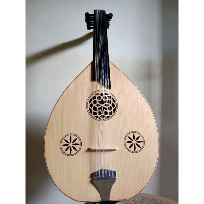 Alat Musik Gitar Gambus Oud Akustik Elektrik Gratis Paking Kayu