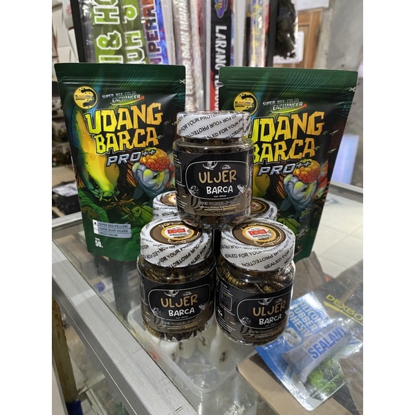 Uljer Barca Bunga Booster-Pakan ikan Channa,Arwana,Louhan & lainnya