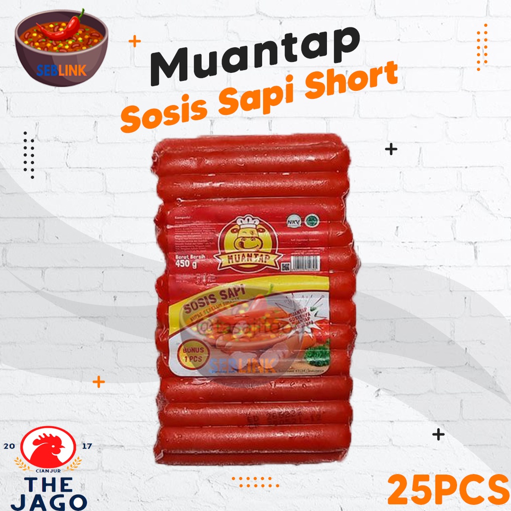 

Sosis Sapi Short Goreng Muantap Isi 25Pcs