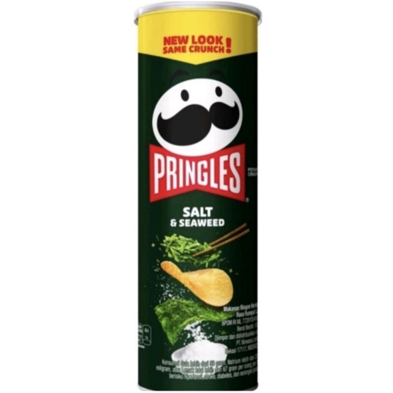 

Pringles Potato Chips Salt & Seaweed | Pringles Keripik Kentang Rumput Laut 107 gr