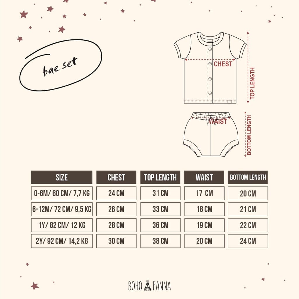 Bohopanna Bae Set - Setelan Bayi