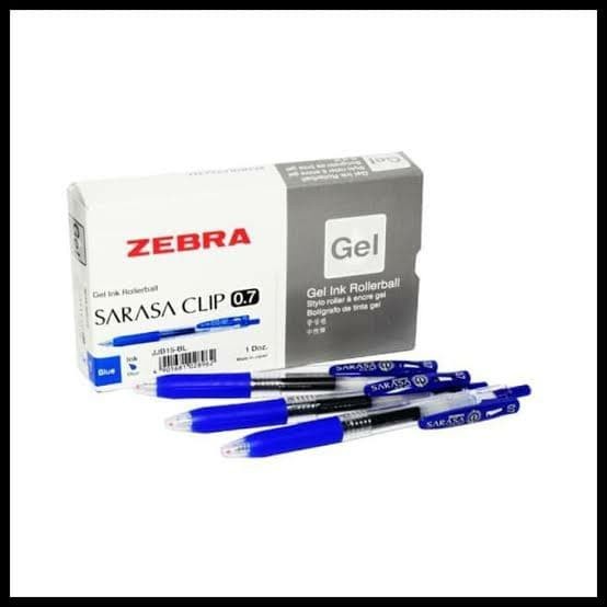 

Pulpen Pen Sarasa Zebra Clip Gell 0.5 0.7 1.0 ( Hitam & Biru) [Populer]