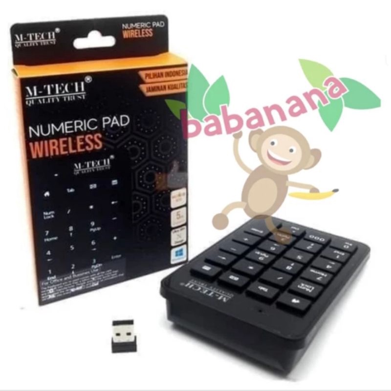 M-TECH Numeric Pad Wireless Numpad keyboard angka number