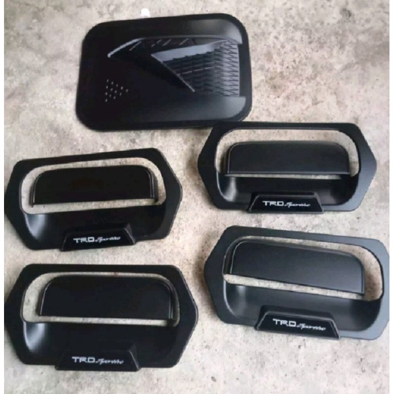 Outer handle tank Cover TRD mobil Alya Hitam doff