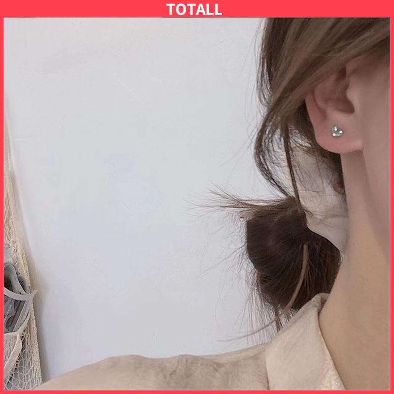 COD Fashion Anting Mini Kecil Sederhana Perhiasan Telinga Logam Berbentuk Hati Manis Sederhana Wanita-Totall