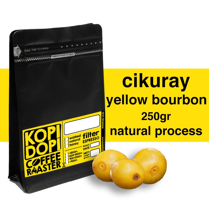 

TERLARIS Kopi Arabika Garut Cikuray Yellow Bourbon Natural 250gr Papandayan /KOPI RUBE/KOPI SLB/KOPI