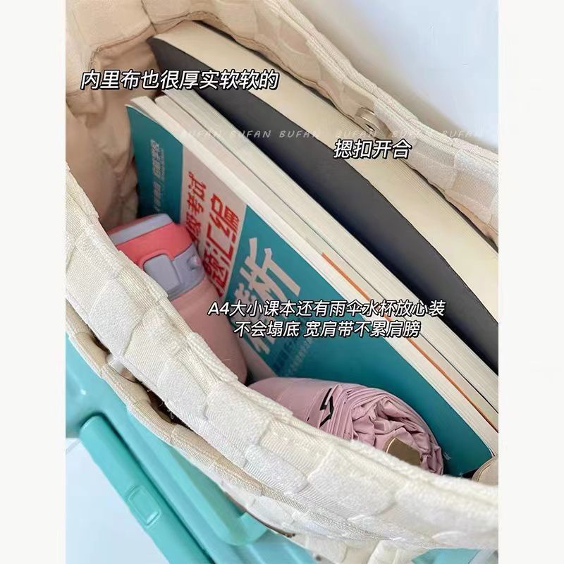 sera awal musim gugur mahasiswa kelas tas berkapasitas besar liar 2022 baru tas bahu kanvas high-end tote bag wanita