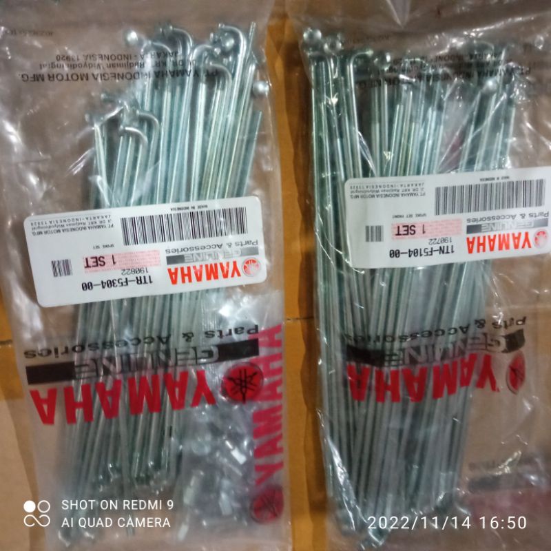 Jari -jari depan belakang velg 18 RX king RXK RX-KING RXK New original Yamaha Genuien Parts YGP