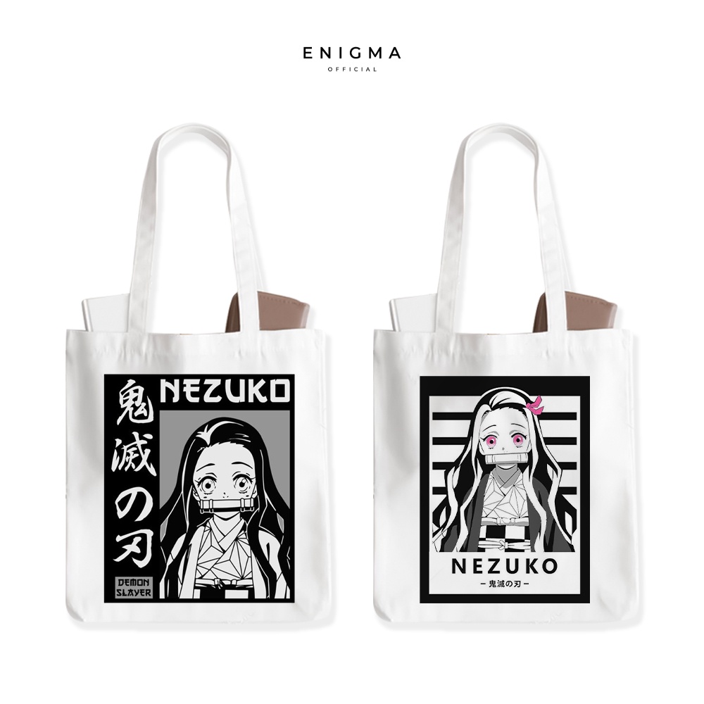 TERBARU TOTEBAG KANVAS NEZUKO TAS WANITA AESTHETIC ORIGINAL ENIGMA