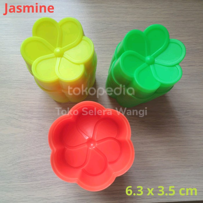 TERBARU CETAKAN PUDING JASMINE, jelly, kue talam bunga, putu ayu isi 12 pcs