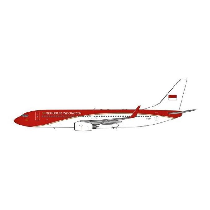 Diecast Pesawat Phoenix Republik Indonesia Boeing B737-800 Bbj 1:400