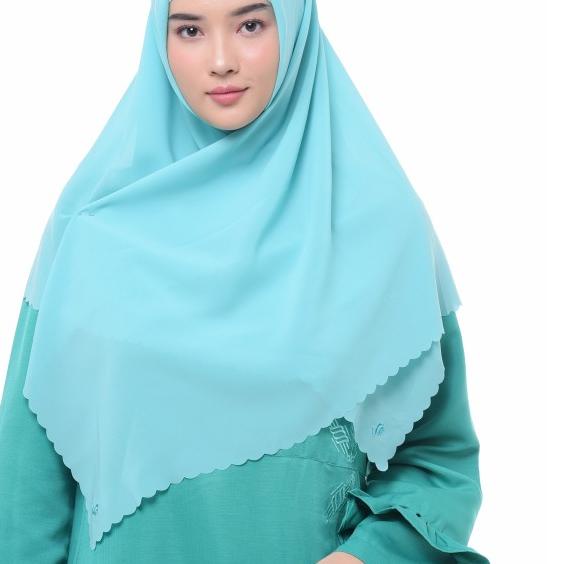 Rabbani - Kerudung Segi Empat Zahira Solder S - Blue Coracao