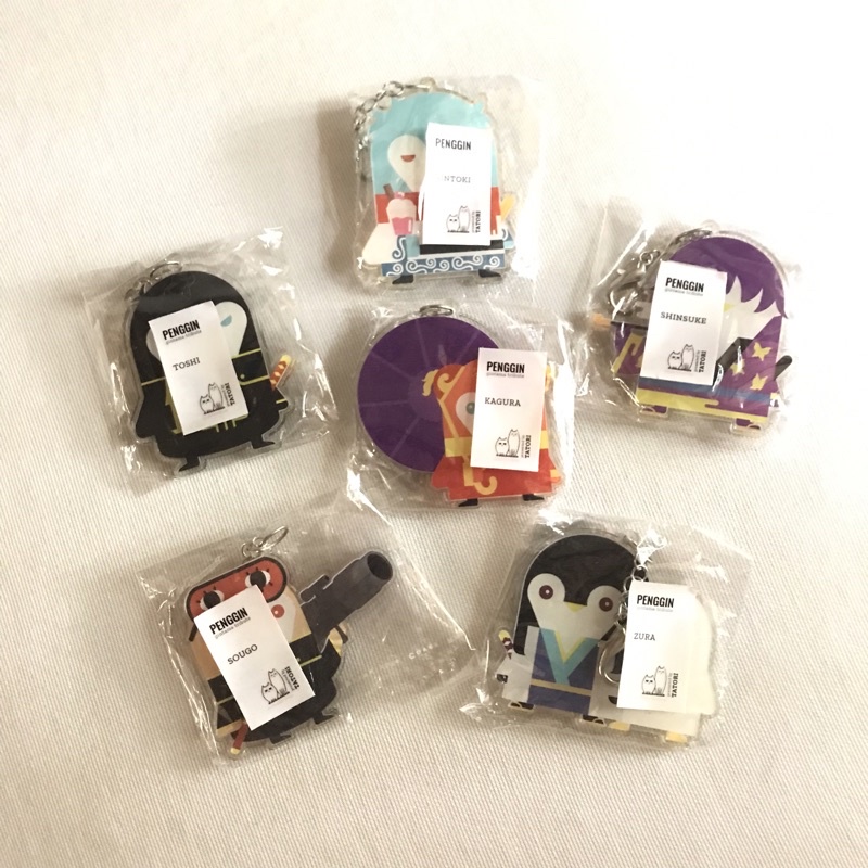 [BARU] Gintama Acrylic Keychain - Gantungan Kunci Akrilik Gintoki - Zura - Toshiro Hijikata - Okita 