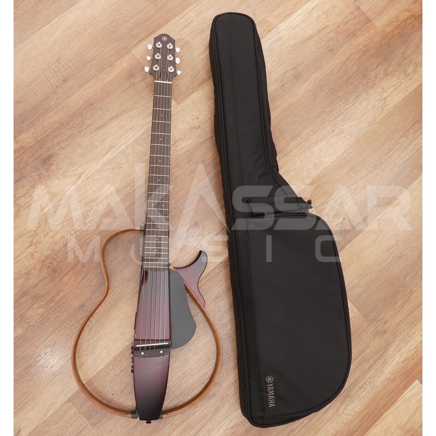 Yamaha SLG200S-CRB Acoustic Electric SIlent Guitar - Crimson Red Burst