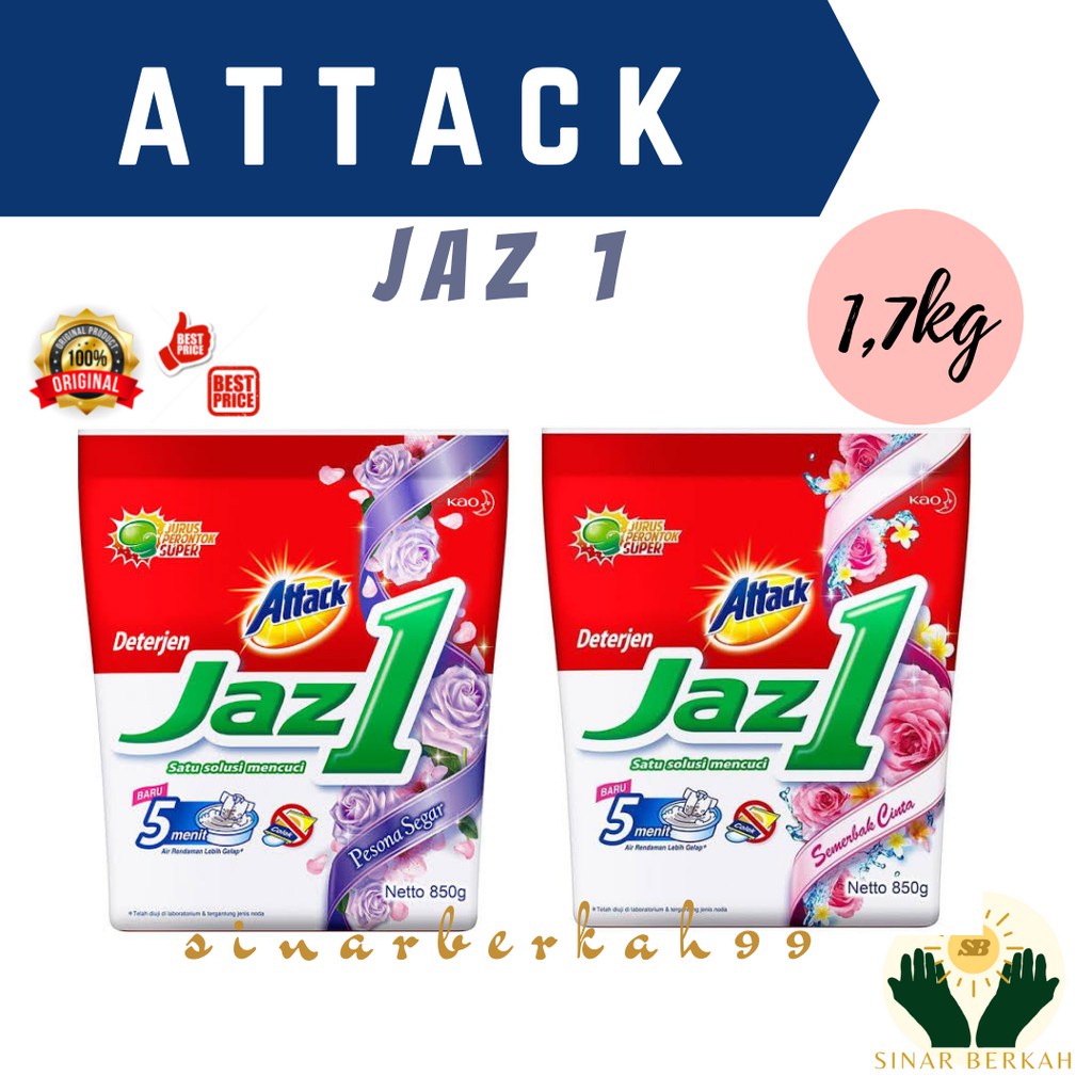 Attack Jaz 1 Kemasan Jumbo 1,7 Kg 1700 Gram All Varian