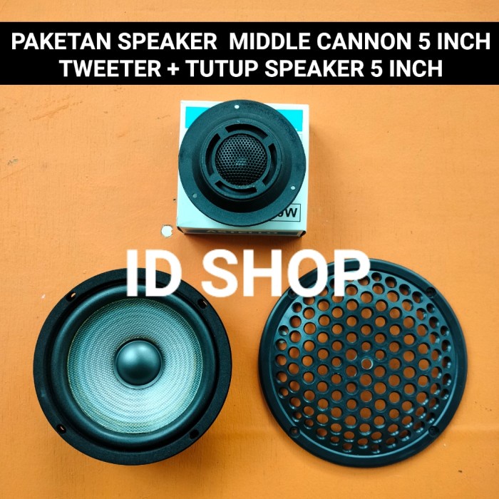 

Speaker Cannon 5 Inch Midel Pul Reng Speker Canon Twiter Tutup Spiker